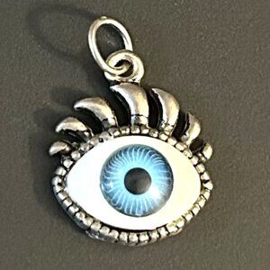 Evil Eye Oval Charm Pendant